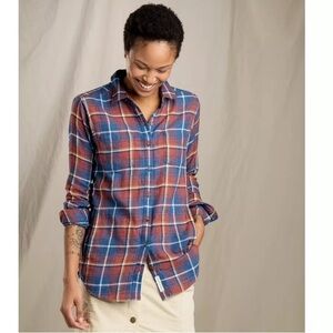 Toad&Co Cairn Long Sleeve Shirt - Medium - Redwood Medium